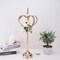 25-Inch tall Gold Metal Crown Stand Glass Votive Candle Holder Wedding Home